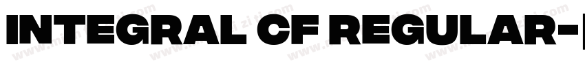 Integral CF Regular字体转换